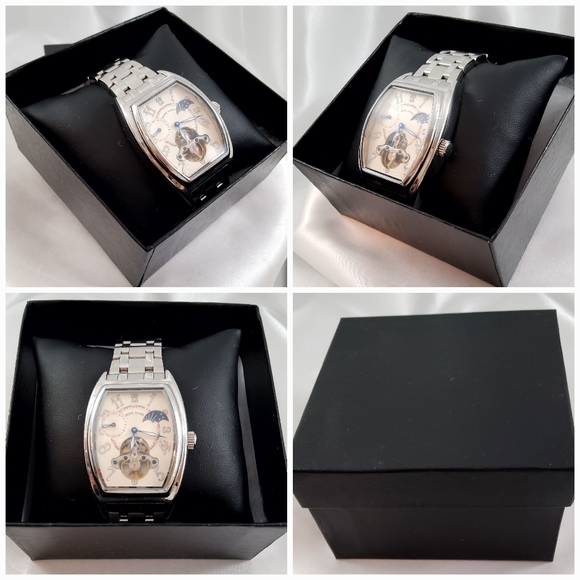 MICHEL JURDAIN MEN'S AUTOMATIC SUN/MOON PHASE WATCH - Picture 14 of 15